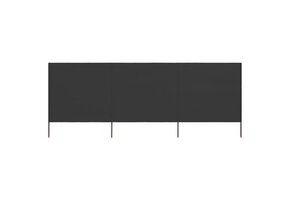 vidaXL Windscherm 3-panelen 400x160cm Antraciet - 65% Korting!