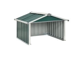 vidaXL Robotmaaier Overkapping Staal Groen - 64% Korting!