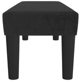 VidaXL Fluweel Bankje Zwart - 100x30x30 cm - 42% Korting!