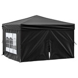 VidaXL Partytent 3x3m Zwart - Inklapbaar met Zijwanden - 35% Korting!