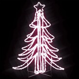 vidaXL Kerstboom met LED - 87x87x93 cm - 35% Korting