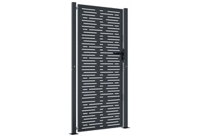 vidaXL Poort Staal Antraciet 105x205 cm | 55% Korting