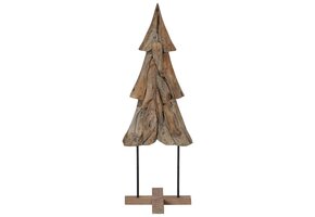 vidaXL Kerstboom met standaard Bruin 120 cm - 60% Korting