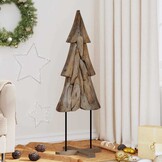vidaXL Kerstboom met standaard Bruin 120 cm - 60% Korting