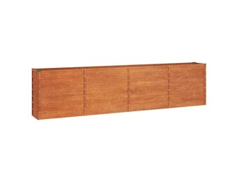 vidaXL Verhoogde Plantenbak 320x40x77 cm Cortenstaal - 55% Korting