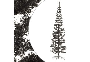 vidaXL Smalle Zwarte Kerstboom 240 cm - 41% Korting