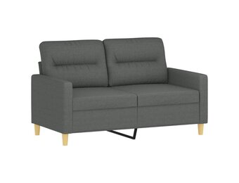 vidaXL Tweezitsbank Donkergrijs - 60% Korting!