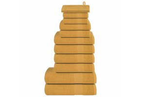 vidaXL 12-delige Handdoekenset Katoen Goudkleurig - 41% Korting!