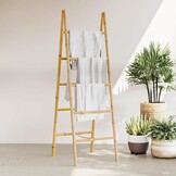 vidaXL Dubbele Handdoekenladder Bamboe 50x160 cm - 42% Korting!
