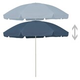 vidaXL Strandparasol 300 cm Blauw - 35% Korting op Retourproduct