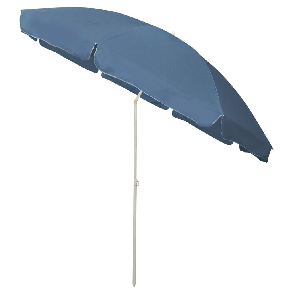 vidaXL Strandparasol 300 cm Blauw - 35% Korting op Retourproduct