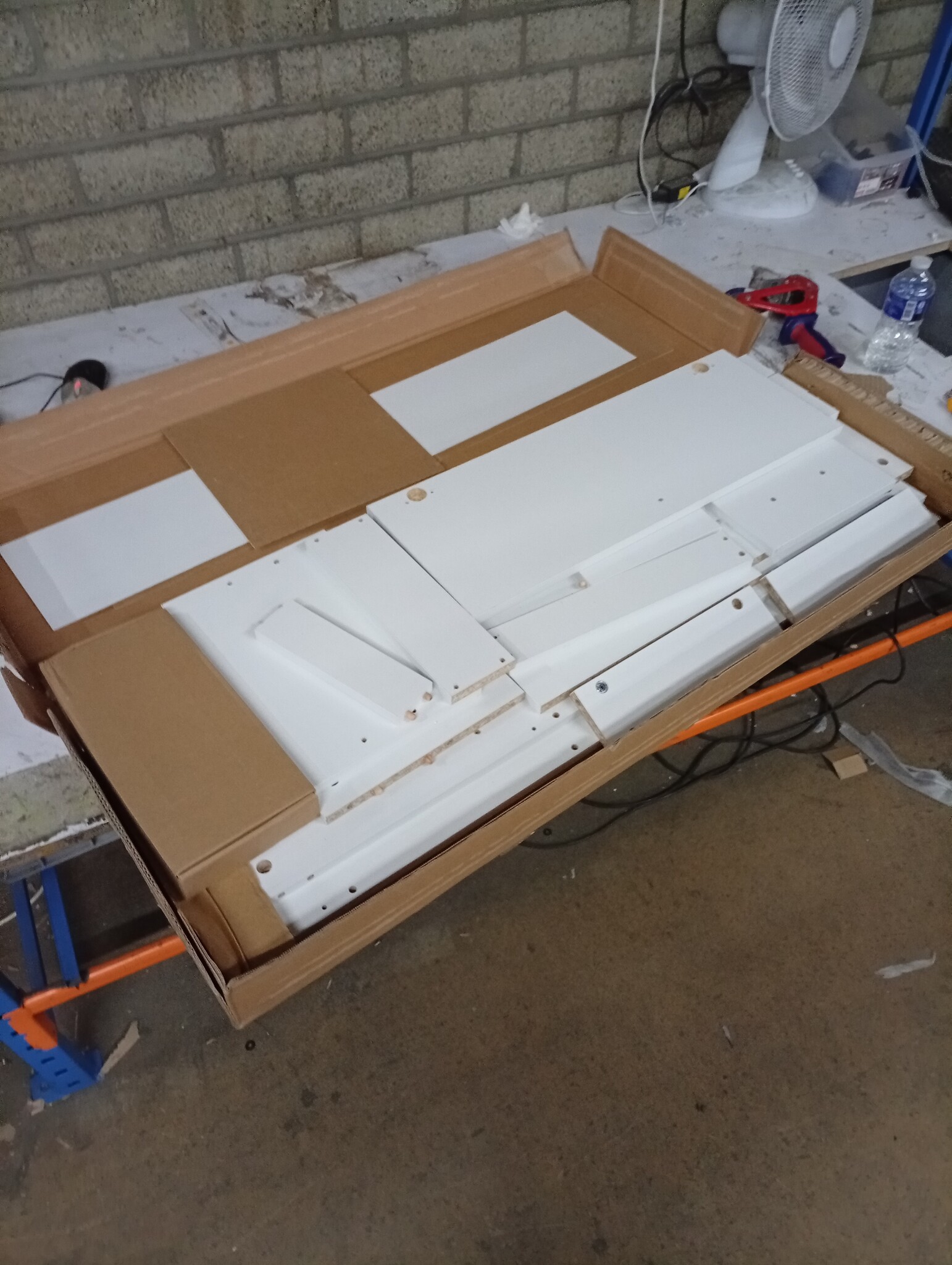 vidaXL Hoge Kast - 55% Korting - Bewerkt Hout Wit