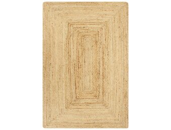 vidaXL Jute Vloerkleed Handgemaakt 120x180 cm - 60% Korting