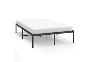 vidaXL Bedframe Metaal Zwart 120x200cm - 55% Korting