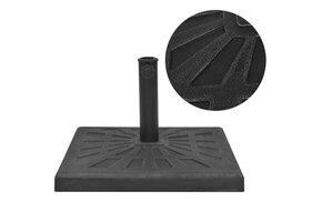 vidaXL Parasolvoet Vierkant 19 kg Zwart - 76% Korting!