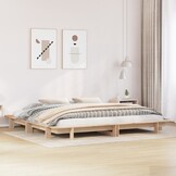 vidaXL Bedframe Massief Grenenhout 200x200 cm - 60% Korting!
