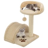 vidaXL Kattenkrabpaal Beige/Bruin 40cm - 35% Korting