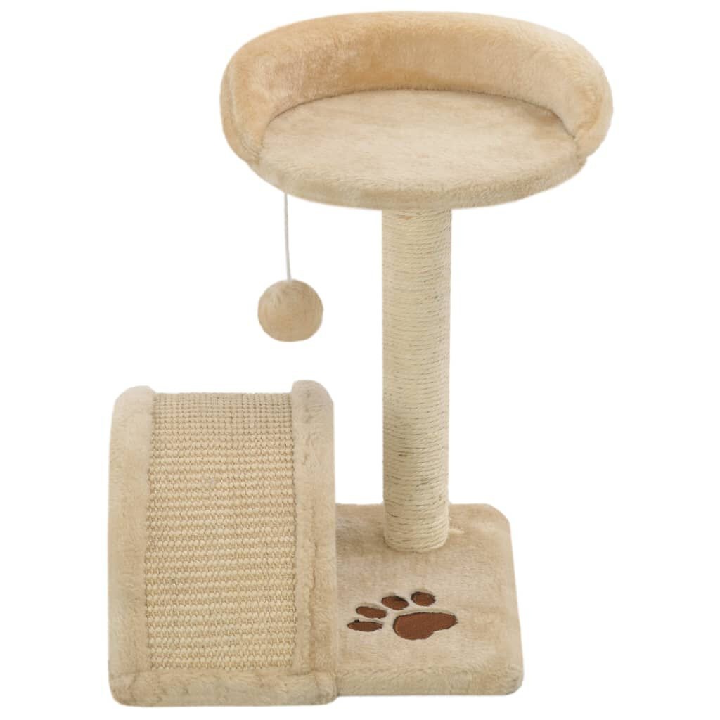vidaXL Kattenkrabpaal Beige/Bruin 40cm - 35% Korting