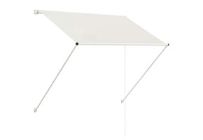 VidaXL Luifel Uittrekbaar 150x150 cm Crème - 47% Korting!