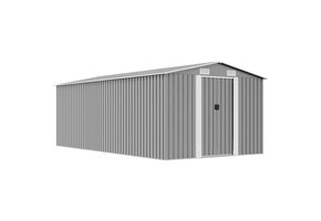 vidaXL Tuinschuur Metaal Grijs - 60% Korting