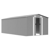 vidaXL Tuinschuur Metaal Grijs - 60% Korting