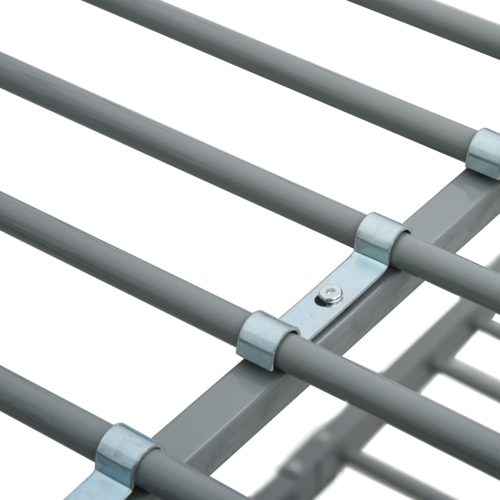 vidaXL Stapelbedframe Grijs Metaal 140x200/90x200 cm - 30% Korting!
