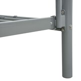 vidaXL Stapelbedframe Grijs Metaal 140x200/90x200 cm - 30% Korting!