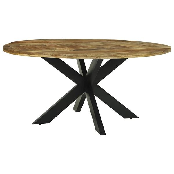 VidaXL Ronde Eettafel Massief Hout Ø160cm - 35% Korting