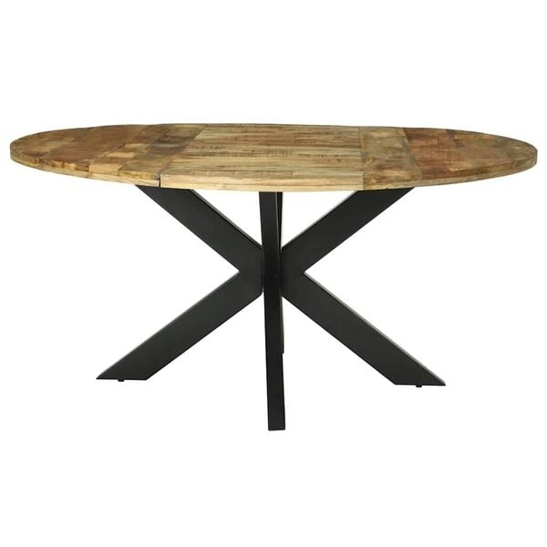 VidaXL Ronde Eettafel Massief Hout Ø160cm - 35% Korting