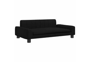 vidaXL Kinderbank 90x53x30 cm stof zwart