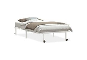 VidaXL Opvouwbaar Bedframe (100x190 cm, Wit Staal) - 55% Korting!