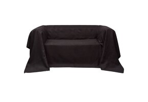 vidaXL Bankhoes Microsuède Bruin - 270x350cm - 35% Korting