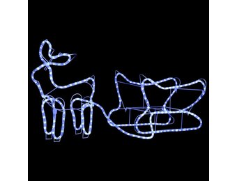 vidaXL Kerstdecoratie Rendier & Slee - 252 LED's - 35% Korting