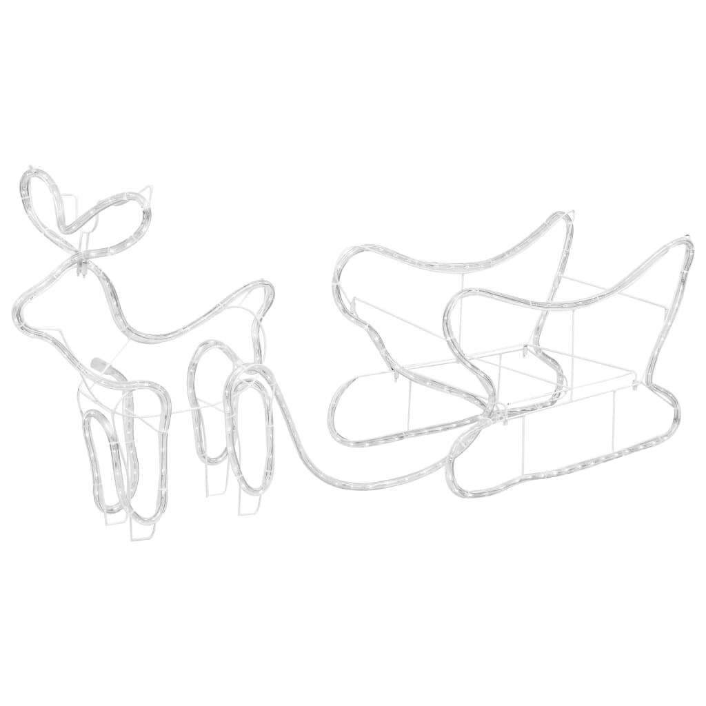 vidaXL Kerstdecoratie Rendier & Slee - 252 LED's - 35% Korting