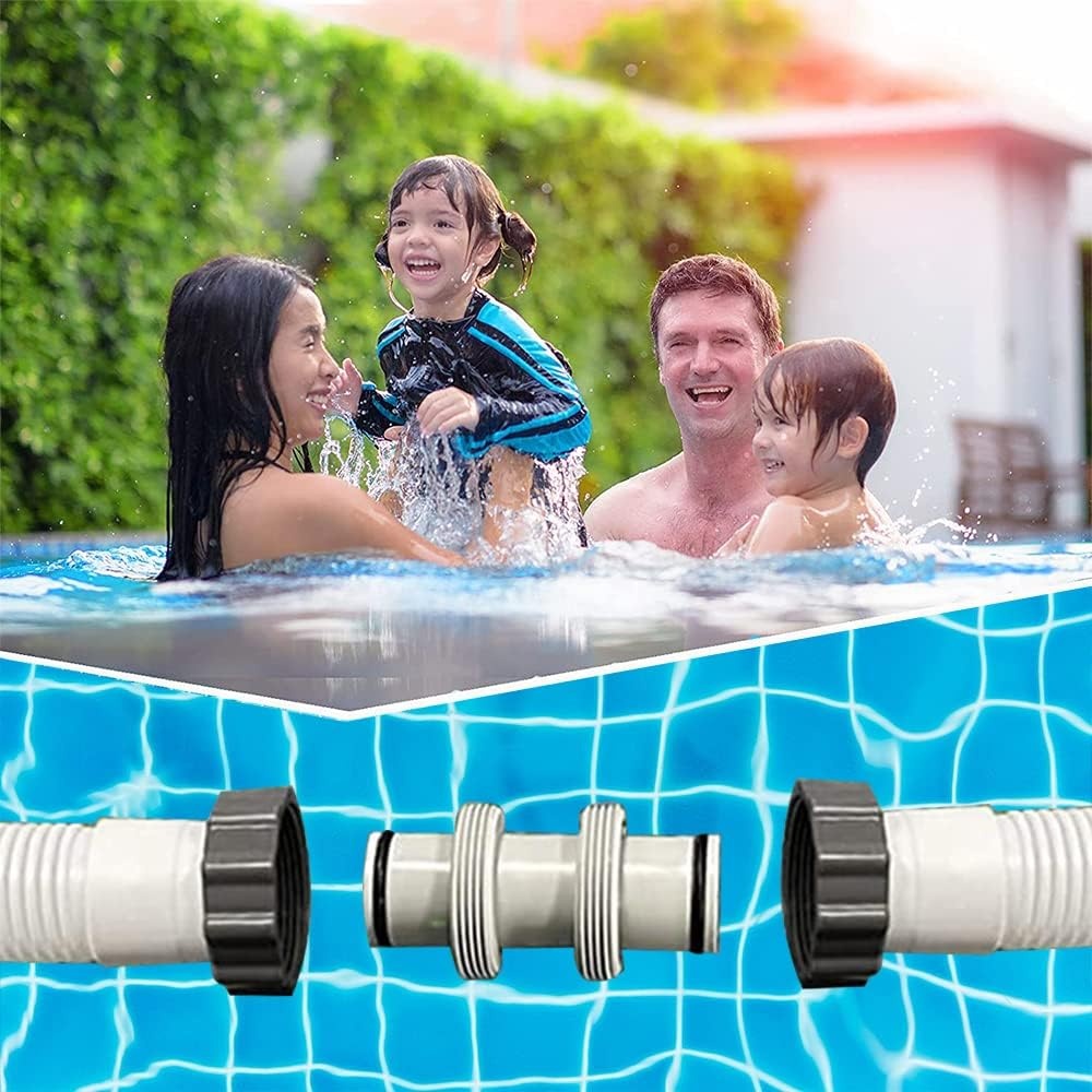 Zwembadslang Connectorset 38 mm (2 stuks) - 30% Korting! Intex, Bestway, Coleman