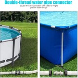 Zwembadslang Connectorset 38 mm (2 stuks) - 30% Korting! Intex, Bestway, Coleman