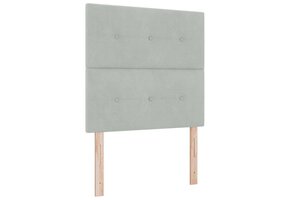 vidaXL Hoofdbord Fluweel Lichtgrijs 90cm | -62% korting