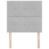 vidaXL Hoofdbord Fluweel Lichtgrijs 90cm | -62% korting