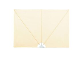 vidaXL Terrasscherm Inklapbaar 300x150 cm Crème - 35% Korting!