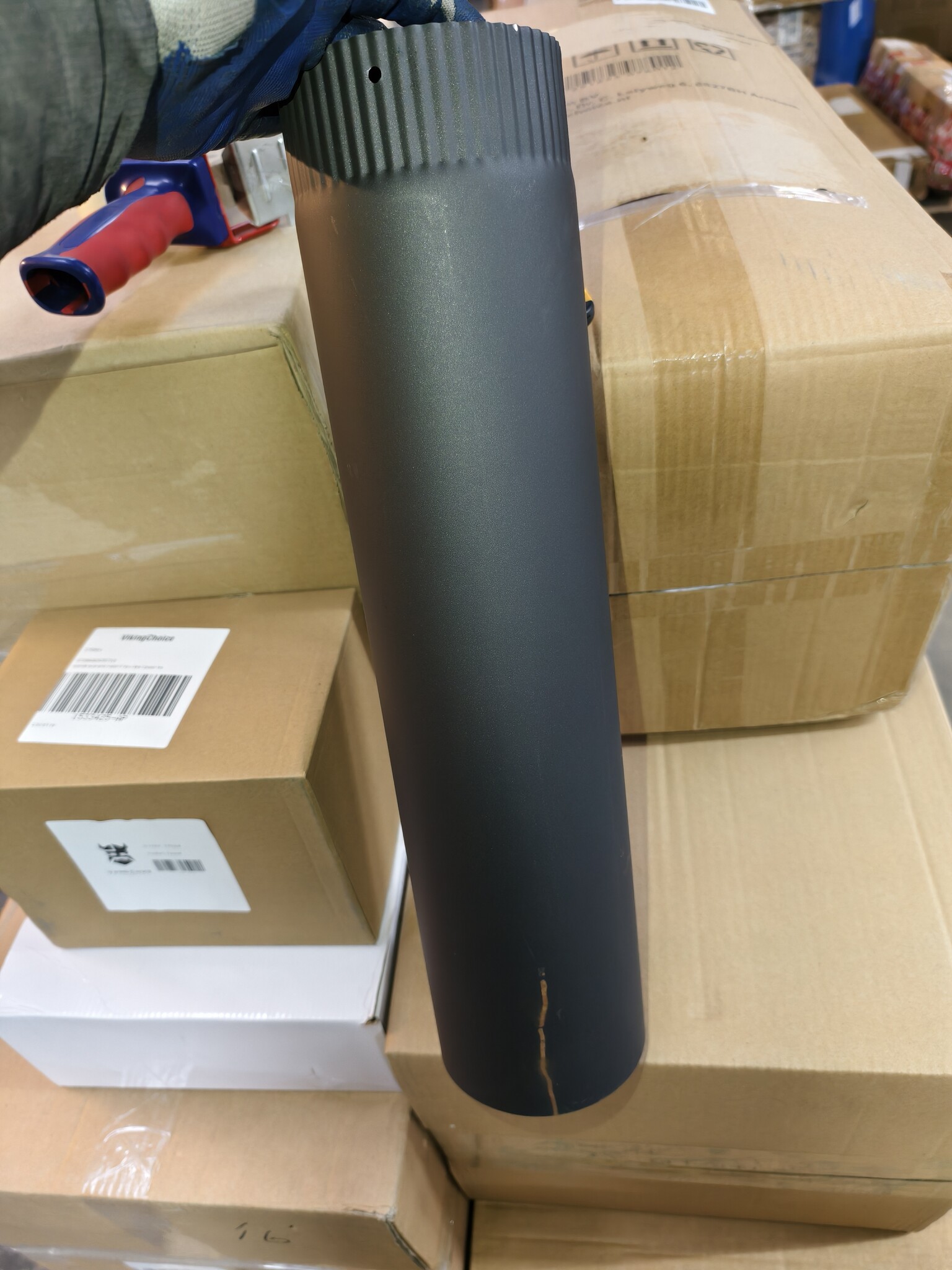 Kachelpijp Zwart Staal Ø 120mm 50cm - 60% Korting!