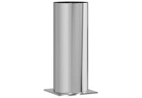 vidaXL Schouwkop Verlenging Zilver | 55% Korting | Roestvrij Staal | 31x31x50cm