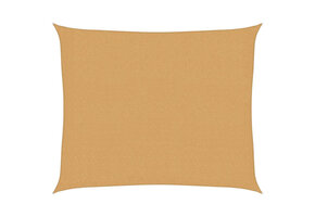 vidaXL Zonnezeil HDPE Rechthoekig 2,5x3m Zandkleurig - 65% Korting!