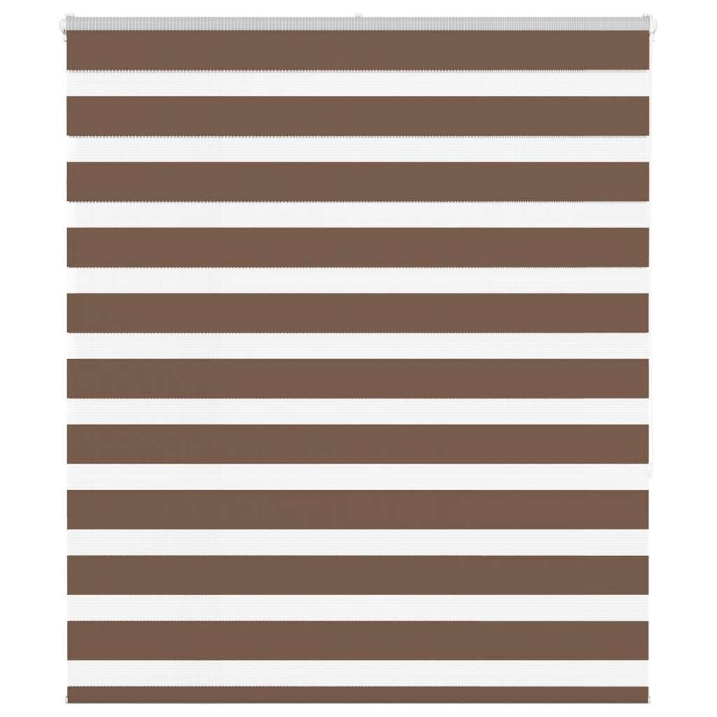vidaXL Zebra Rolgordijn Bruin 125x150cm - 41% Korting!