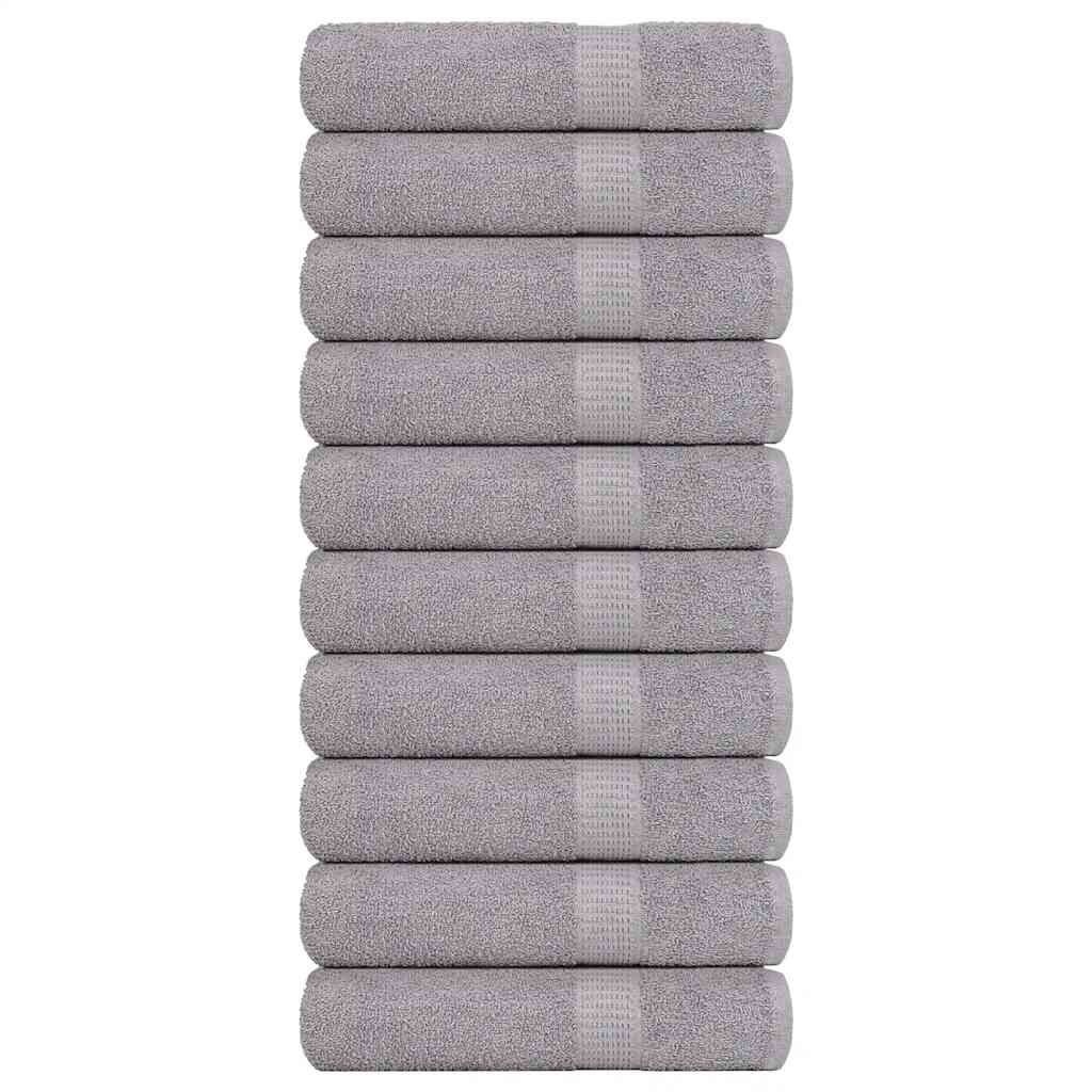 VidaXL Handdoeken Grijs 50x100 cm (10 st) - 41% Korting!