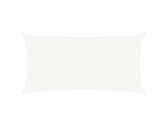 vidaXL Zonnezeil 3x6m HDPE Wit - 57% Korting!