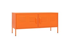 vidaXL TV-meubel Staal Oranje (105x35x50 cm) - 55% Korting!