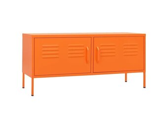 vidaXL TV-meubel Staal Oranje (105x35x50 cm) - 55% Korting!