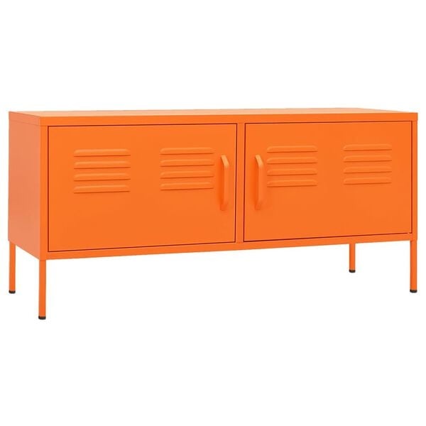 vidaXL TV-meubel Staal Oranje (105x35x50 cm) - 55% Korting!