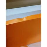 vidaXL TV-meubel Staal Oranje (105x35x50 cm) - 55% Korting!