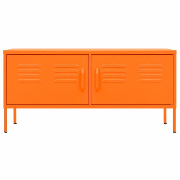 vidaXL TV-meubel Staal Oranje (105x35x50 cm) - 55% Korting!